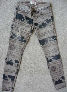 Nuevo con etiquetas Current/Elliott The tobillo jeans ajustados en colección tribal destruy - Imagen 1 de 1