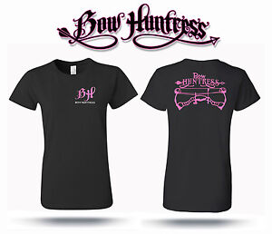 Bow Huntress short sleeve t shirt,women's bowhunting apparel,compound,archery