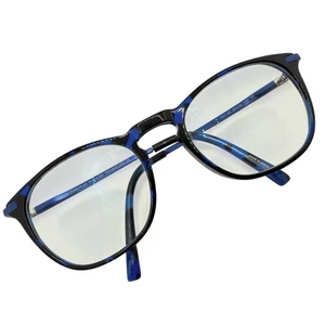 Takumi Turboflex Brille blau schwarz Schildpatt rund TK1150 50-19-135 NUR GESTELL - Bild 1 von 10