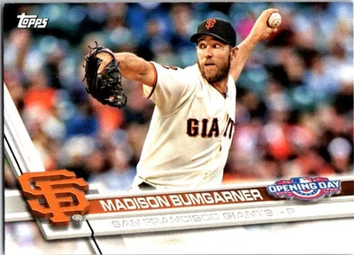 2017 Topps Opening Day #135 Madison Bumgarner - Image 1 of 2