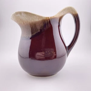 Jarra de esmalte por goteo marrón cerámica McCoy vintage años 60 EE. UU. - Imagen 1 de 6