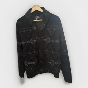 Polo Ralph Lauren Pullover grau schwarz Azteken Schalkragen Performance Jacke M - Bild 1 von 10