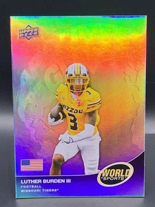 2025 Upper Deck World of Sports Volumen 1 - Luther Burden III Alrededor del Mundo - Imagen 1 de 2
