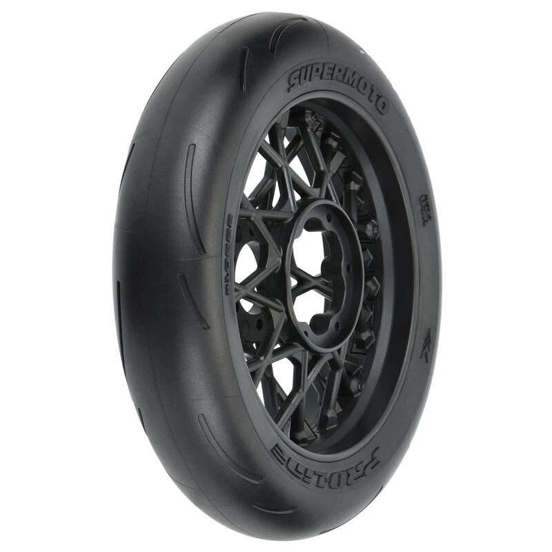Pro-line Racing 1022210 1/4 Supermoto Tire Front MTD Black Wheel: PM-MX - Image 1 of 1