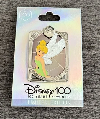 DEC DISNEY 100 TINKER BELL CELEBRATING W/ CHARACTER  LE PIN FREE SHIPG! - Image 1 of 4