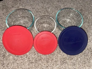 Pyrex Glass Food Storage Containers With Lids Corning NY - Picture 1 of 7