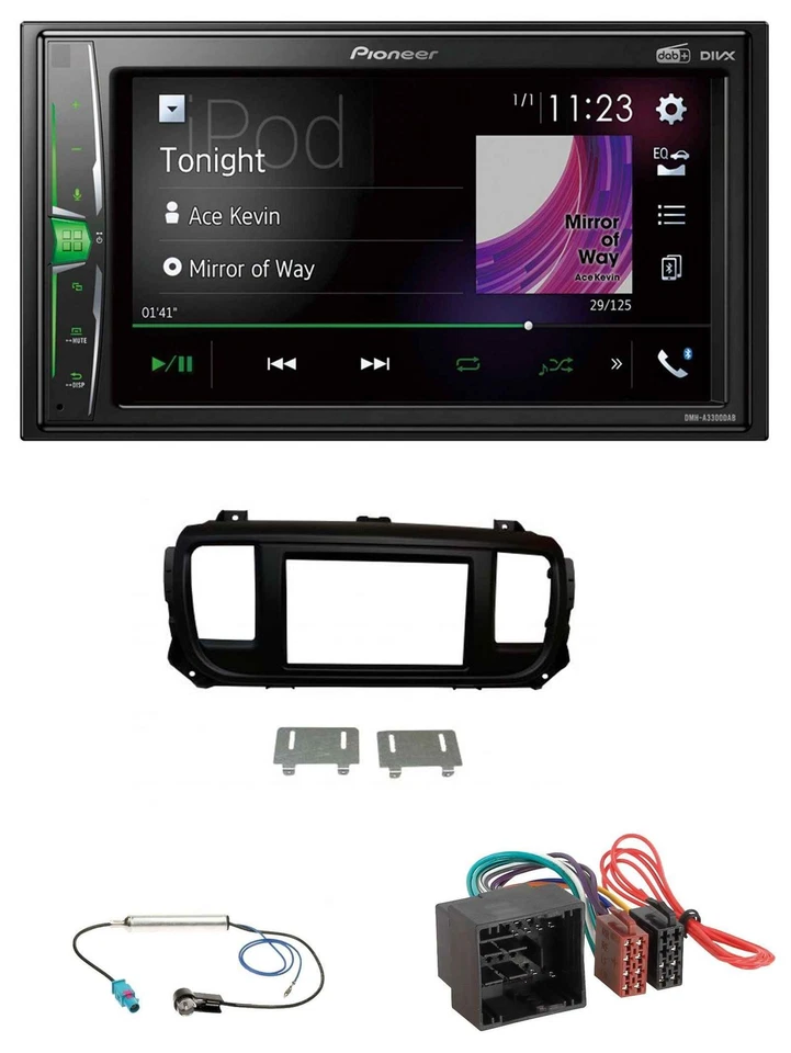 Pioneer 2DIN MP3 DAB USB Bluetooth Autoradio für Citroen Jumpy Spacetourer ab 20 - Bild 1 von 4