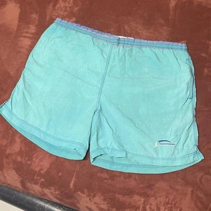 Vintage GIVENCHY Men's Size XL Activewear Tealish Swim Trunks W Drawstring - Picture 1 of 8