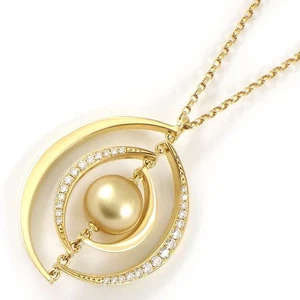 Collar MIKIMOTO Perla Diamante Oro Amarillo 750 (18K) - Imagen 1 de 8