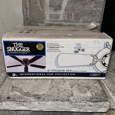 New Marley Southern Comfort Snugger 42” Reversible Blade Ceiling Fan Vintage - Image 1 of 4