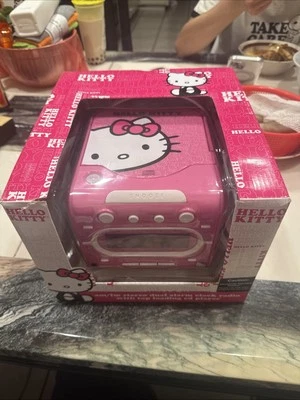 Hello Kitty Am/fm Stereo Dual Alarm Clock Radio With Top Loading Cd Player - Image 1 of 4