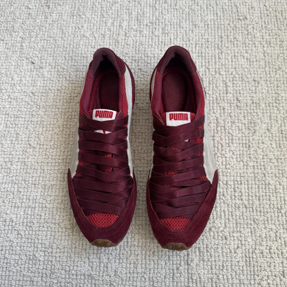 Zapatillas Babydoll Vintage Puma | Y2K Imani Mujer Borgoña Dos Tonos ~ EE. UU. 9 Foto 1 de 4