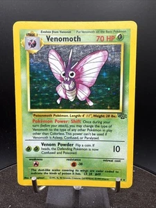 Pokémon TCG Venomoth Jungle 13/64 Holo Unlimited Holo Rare - Picture 1 of 24