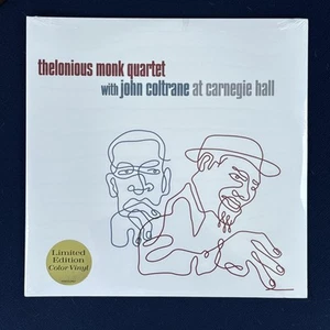 THELONIOUS MONK/JOHN COLTRANE AT CARNEGIE HALL CLEAR VINYL 2-LP SET NEW MINT! - Picture 1 of 8