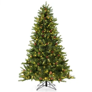 6 FT Pre-Lit Christmas Tree 3-Minute Quick Shape w/ Quick Power Connector Timer - Picture 1 of 10