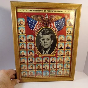 1960's Presidents of the US John F. Kennedy 16 x 12 Salesman's Sample Sheet - Bild 1 von 2