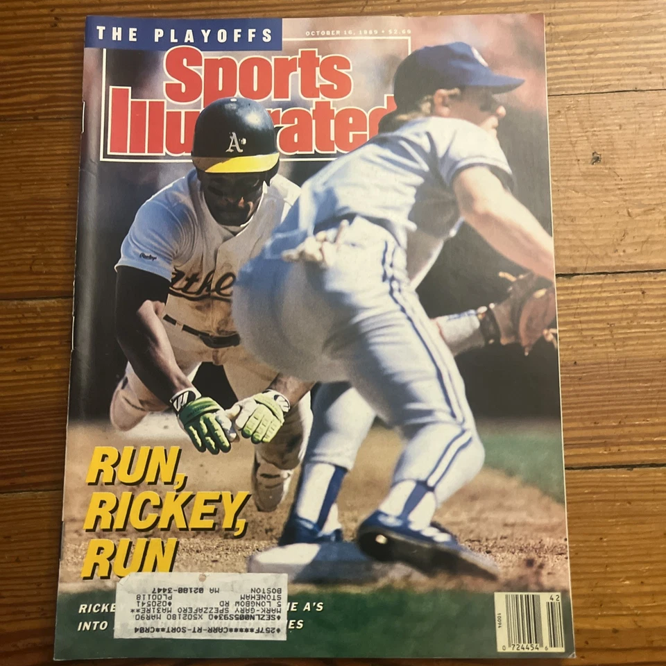 Rickey Henderson Oakland Athletics - Sports Illustrated - October 16, 1989 - Image 1 of 1