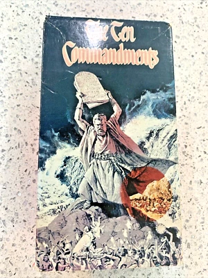 The Ten Commandments 1956/ Color/ 219 Min.  VHS 2 Tape Set  Vintage Foto 1 de 4