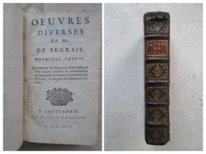 SEGRAIS : OEUVRES DIVERSES, mémoires, L'Amour guéri, L'Isle imaginaire, 1723. - Picture 1 of 22