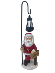 Santa Garden Ornament Solar Lamp Christmas Claus Home Decor Gift - Picture 1 of 6