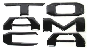 AUTO PRO ACCESSORIES "Tacoma" Tailgate Letters Decal Insert Sticker Black >NEW< - Bild 1 von 3