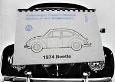 1974 Volkswagen Beetle Owner's Manual