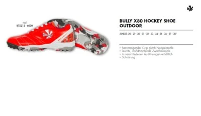 Reece Hockey Schuh Outdoor Junior Bully X80 875212 Rasen Kunstrasen Feldhockey