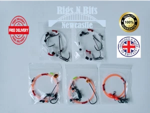 Sea fishing rigs x 5 quality mixed shore rigs - up and overs - pulleys - Picture 1 of 1