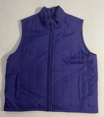 EP PRO Women's Size Large Golf Vest Purple Quilted Sleeveless Full Zip Foto 1 de 4