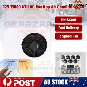 12V AC Cool&Heat RV Rooftop Air Conditioner For Caravan Motorhome RV Bus Trucks - Picture 1 of 14