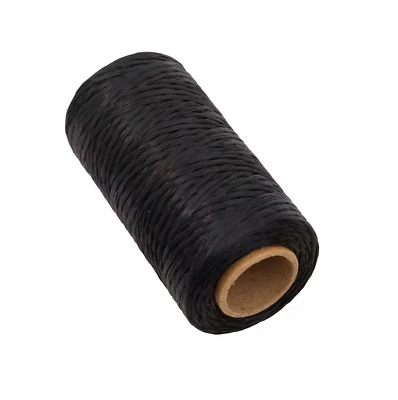 Sinew Artificial waxed Cord 5-ply Black, Spool 4 Oz / 113.4 gr, 131 yd / 120m - Image 1 of 2