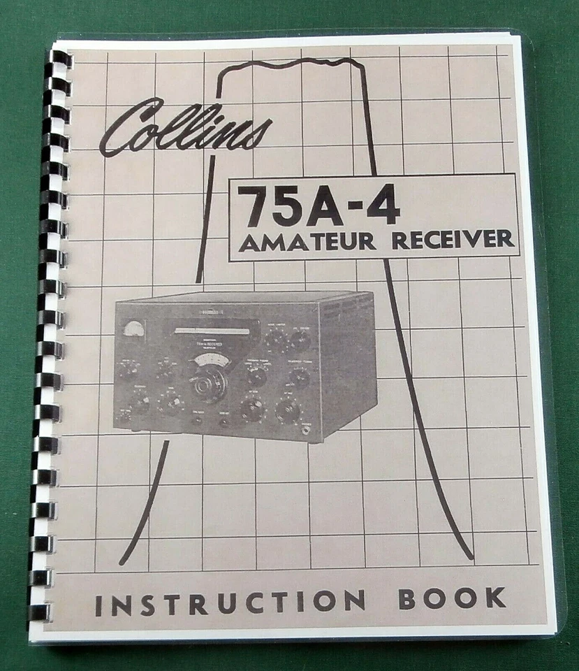 Collins 75A-4 Instruction Manual: 11" X 23" Foldout Schematic, Protective Covers - Image 1 of 1
