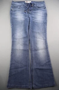 Damen 2012 LEI Ashley Low Rise Schlagjeans Kordelzug Größe 7 JR (30x28) - Bild 1 von 9