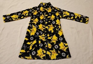 Pikachu Pokemon Boys Plush Robe Bathrobe Size Small - Picture 1 of 10
