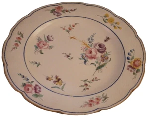 Antique 18thC Chantilly Softpaste Porcelain Plate Porzellan Teller Sevres Motif - Picture 1 of 8