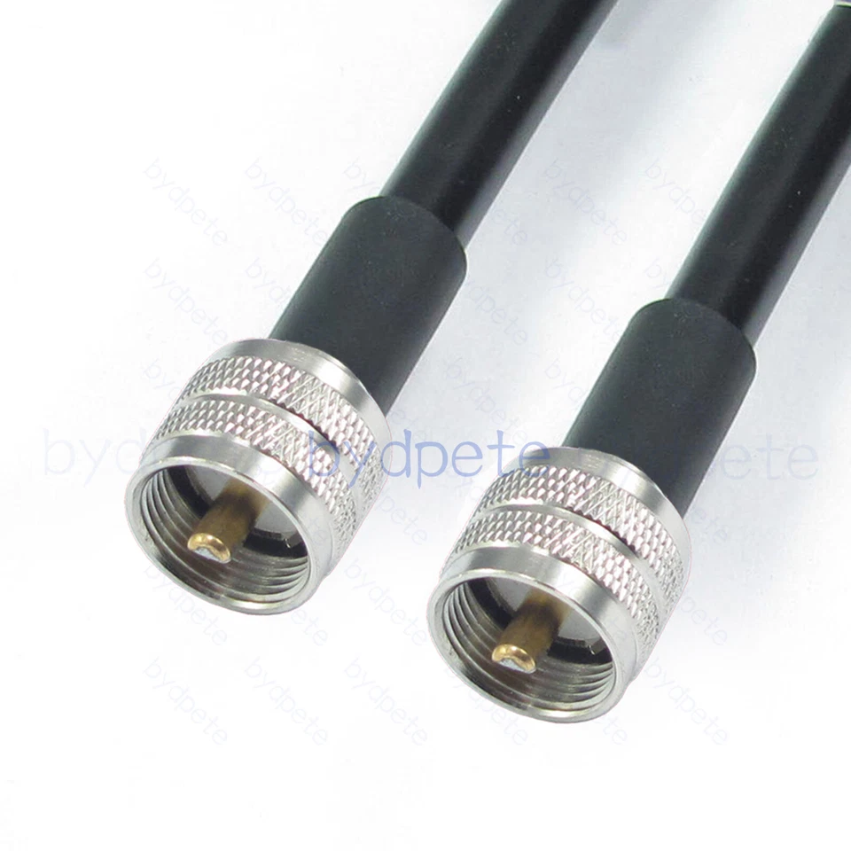 UHF male to male PL259 PL-259 RG213 LMR400 Coaxial Cable Coax Low Loss 50ohm lot - Image 1 of 4