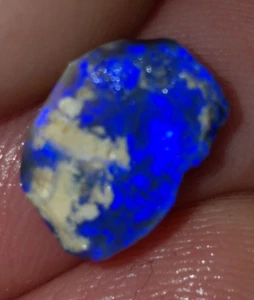 Lightning Ridge Black Opal Rough Gem Rub to cut. Natural Australian Black Opal - Picture 1 of 9
