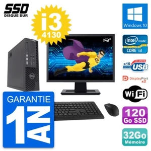 PC Dell T1700 SFF Bildschirm 19 " Intel i3-4130 RAM 32Go SSD 120Go Windows 10 - Bild 1 von 7