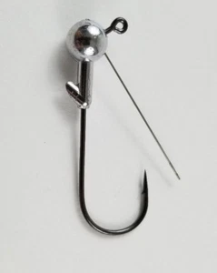 25- 1/4oz 3/0 Weedless Jighead Wire STRAIGHT EYE Grub Head Swimbait Umbrella Rig - Bild 1 von 5