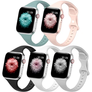 Band Watchband Bracelet Wrist For Apple Watch Ultra2 9 8 7 6 5 SE Silicone Strap - Picture 1 of 21