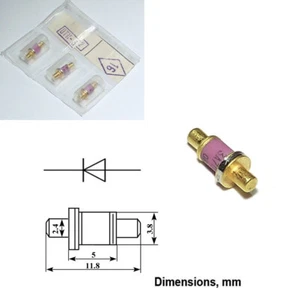 3A705B 5,2 - 8,2 GHz 70 mW Militär Gunn Oszillator GaAs Diode UdSSR New Old Stock - Bild 1 von 3