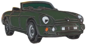 MG RV8 car cut out lapel pin - Woodcote Green - Picture 1 of 1