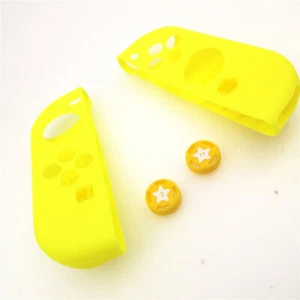 Yellow Silicone Gel Gamepad Protective Cover Case For Nintendo Switch Controller - Picture 1 of 3