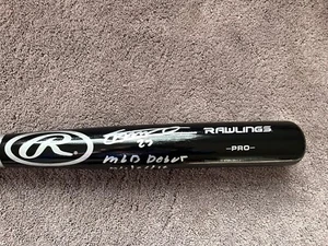 Vladimir Guerrero Jr Signed & Inscribed MLB Debut Bat JSA Authentication - Picture 1 of 3