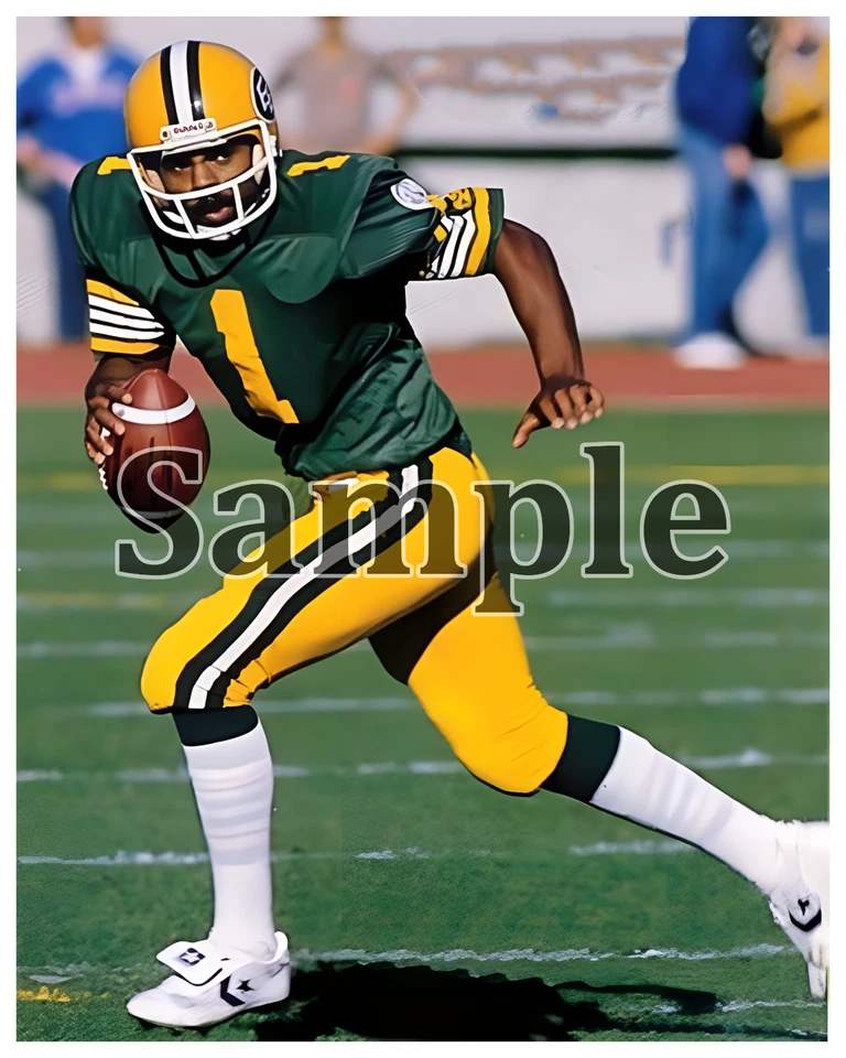Fotografía CFL NFL HOF Warren Moon Edmonton Esquimales Color 8 X 10 Foto 1 de 1