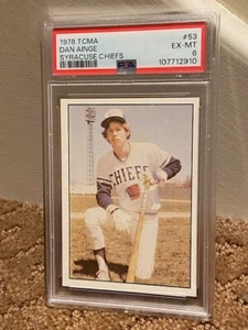 1978 TCMA Dan Ainge #53 Rookie RC Card PSA 6 Syracuse Chiefs NEW CASE - Picture 1 of 1