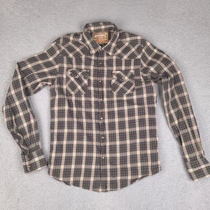 Scotch & Soda Shirt Large Pimpson's Oulette Dublin Sanforized Western Pearl Snap - Picture 1 of 15