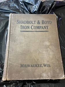 1923 Milwaukee Iron Steel Catalog Shadbolt & Boyd Co. Hardcover - Picture 1 of 17