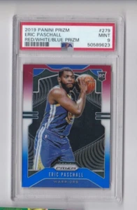ERIC PASCHALL '19 PANINI PRIZM RED, WHITE, BLUE PRIZM ROOKIE PSA GRADE MINT 9 - Picture 1 of 23