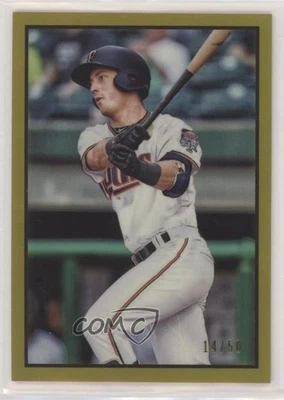 2019 Bowman Heritage Chrome Prospects Gold Refractor /50 Brent Rooker #53CP-52 - Image 1 of 2